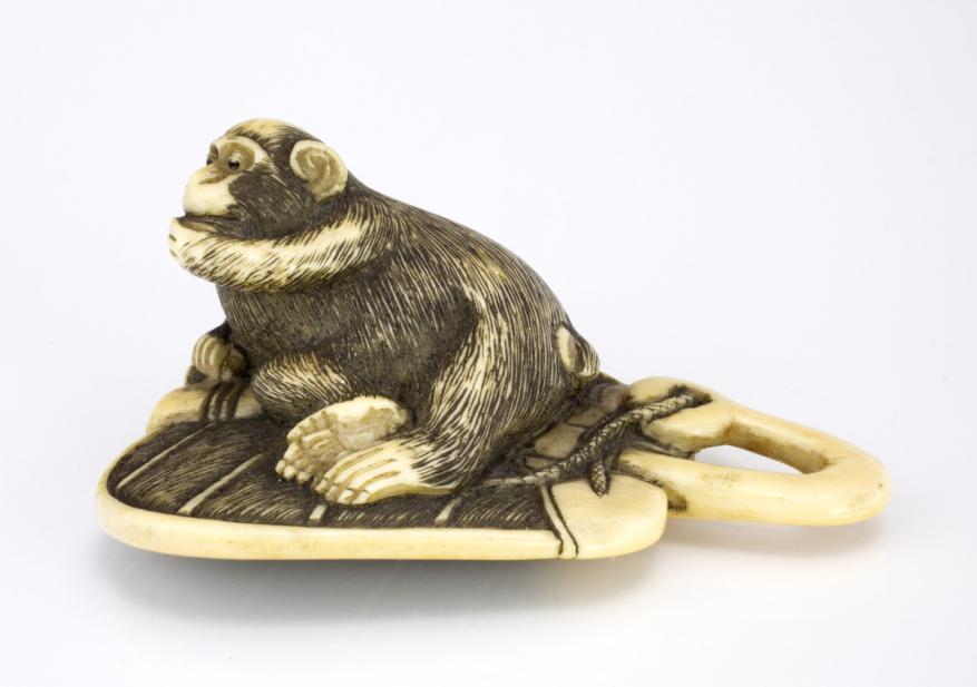 Japanese, Monkey on a fan