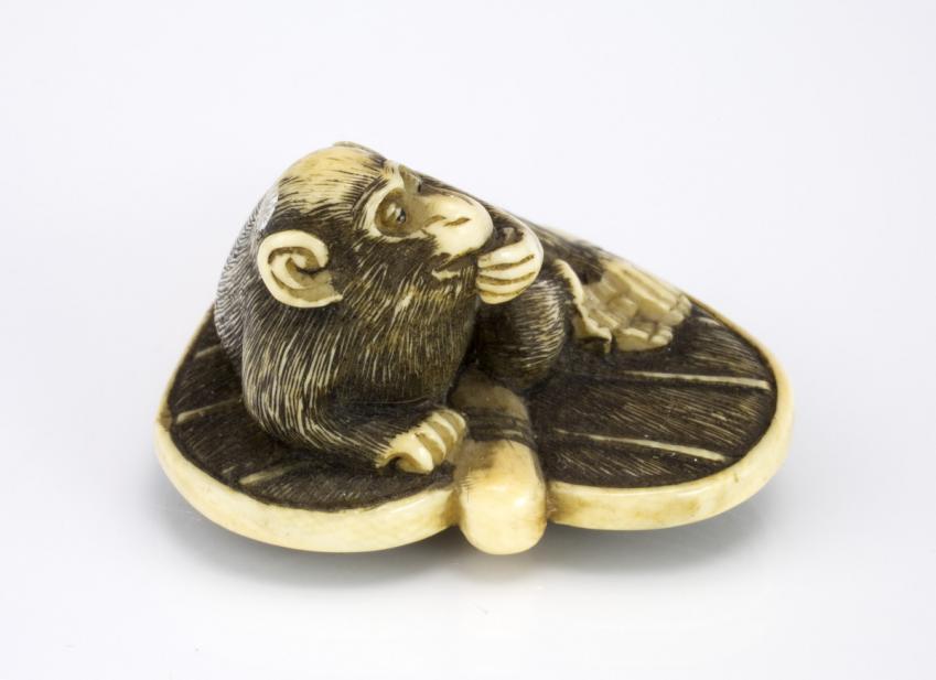 Japanese, Monkey on a fan