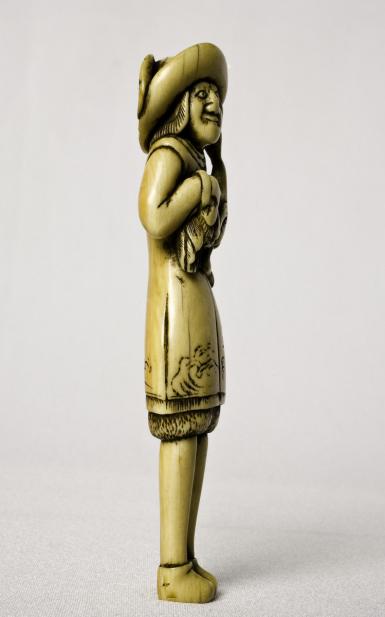 Japanese, Dutchman holding a bird