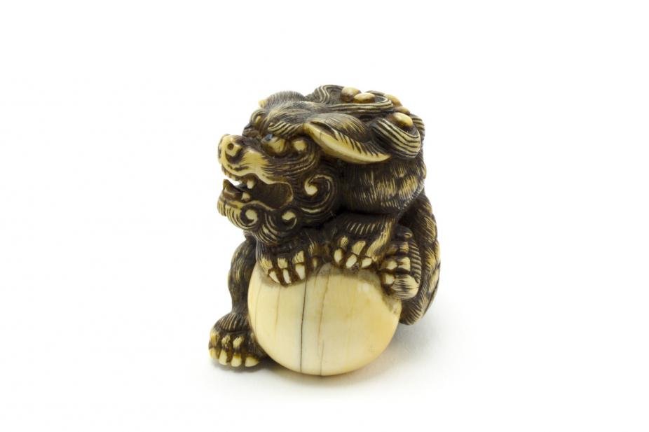 Japanese, Shishi with ball
