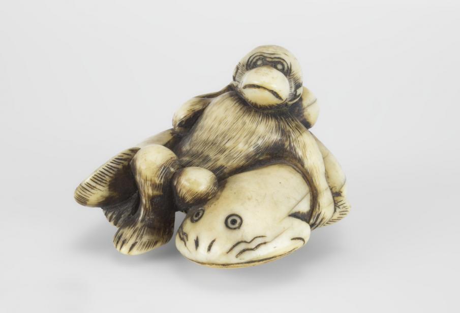 Japanese, Monkey and earthquake fish (namazu)
