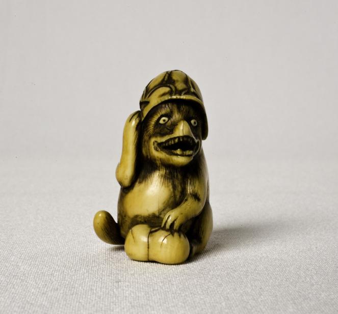 Ranseki, Badger with lotus leaf hat