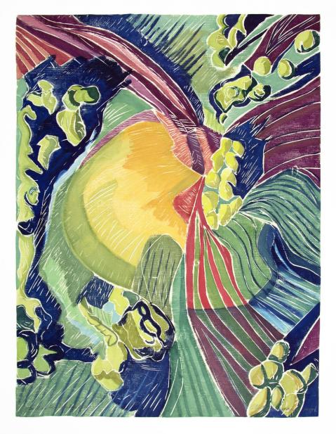 Aline Feldman (American, b. 1928), Hillside Unfurling, 1995