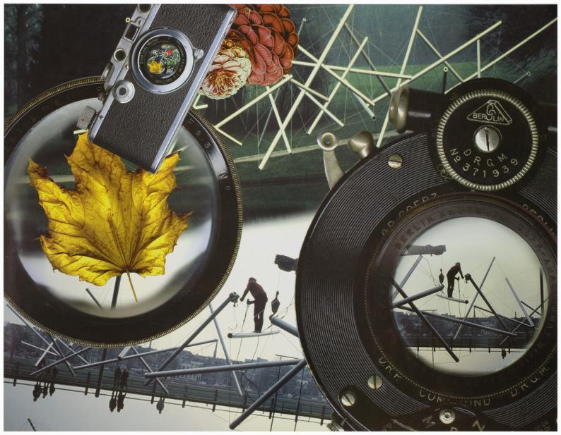 Kenneth Snelson (American, b. 1927), Lens Easy-K, 1998, digital iris print photograph