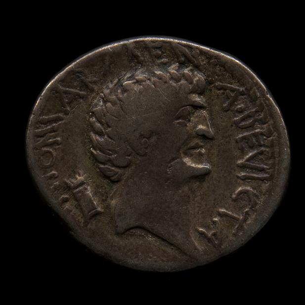 Roman, Denarius of Cleopatra VII and Mark Antony