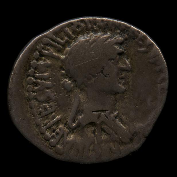 Roman, Denarius of Cleopatra VII and Mark Antony