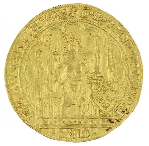 French, Écu d'or à la chaise of Philip VI