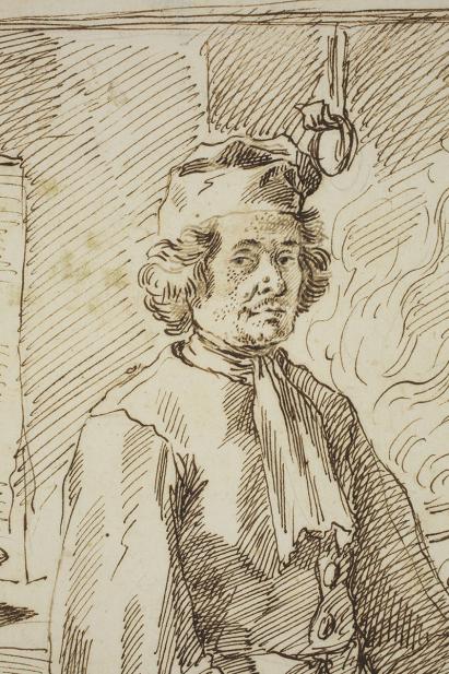 Pierre Leone Ghezzi, Marco Ballarin, Cook, 1707 May 27
