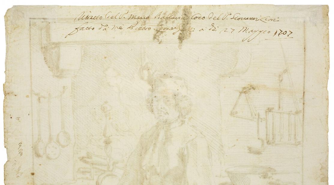 Pierre Leone Ghezzi, Marco Ballarin, Cook, 1707 May 27