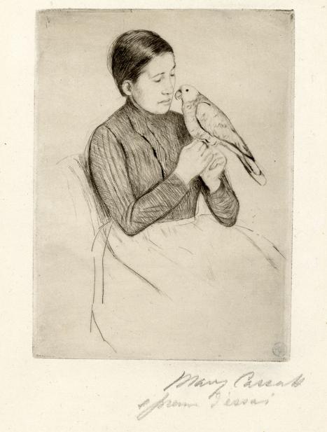 Cassatt, Mary, The Parrot