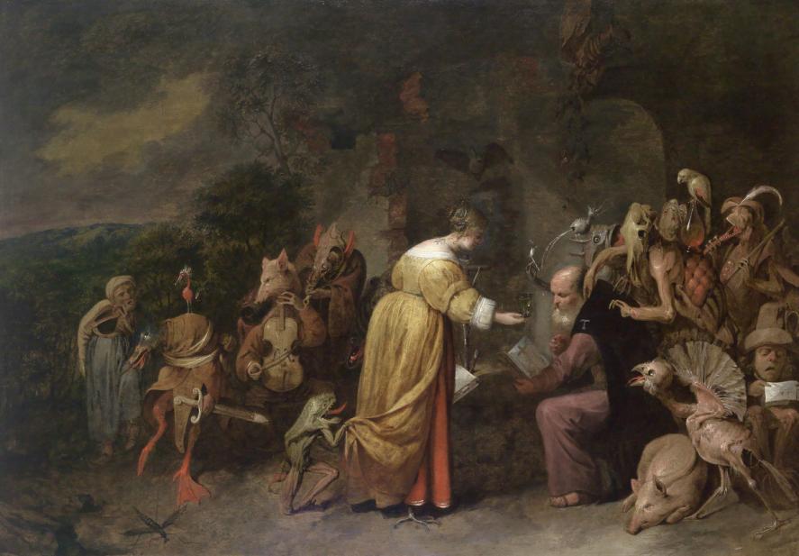 David Ryckaert III (Flemish, 1612-1661), The Temptation of Saint Anthony, 1649