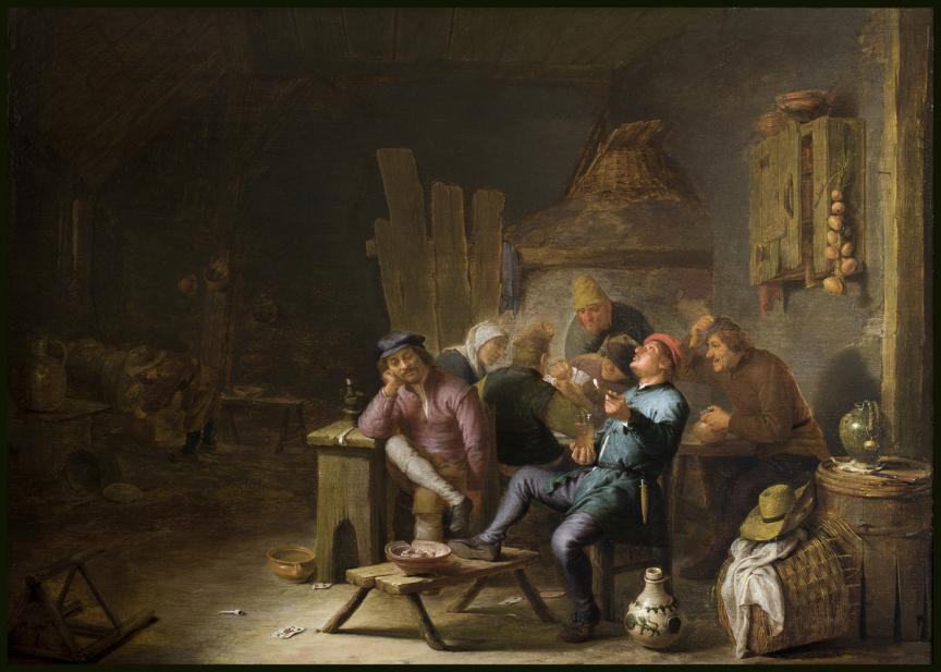 Sorgh, Hendrik Martensz., Inn Interior with Peasants