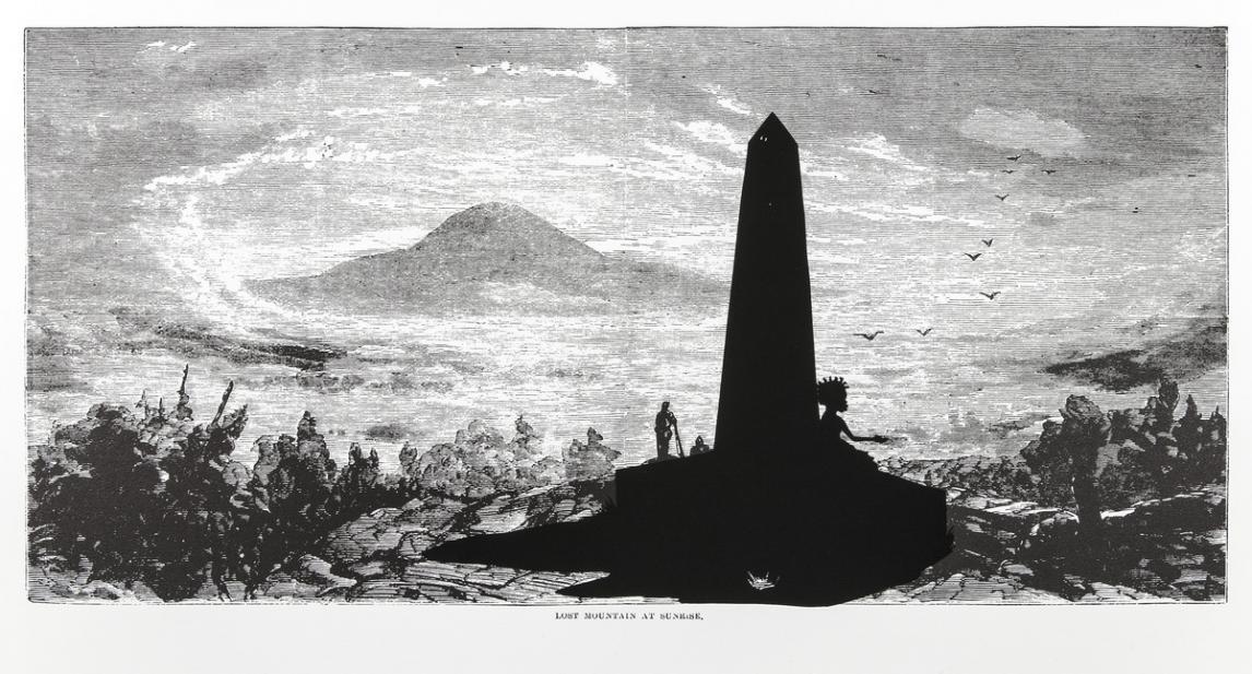 Kara Walker (American, b. 1969), Lost Mountain at Sunrise, from the series Harper's Pictorial History of the Civil War (Annotated), 2005