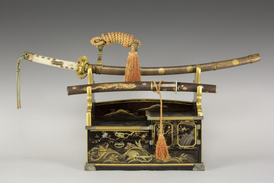 Japanese, Samurai sword dressing box