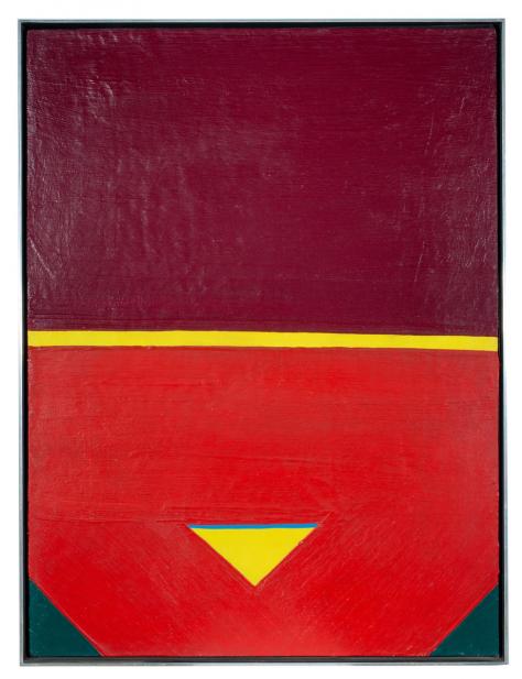 Al Held (American, 1928-2005), Red Untitled, 1962