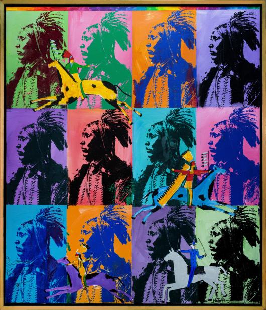 Stan Natchez (Fernandeño Tataviam Band of Mission Indians, b. 1954), Homage to Warhol, 2012