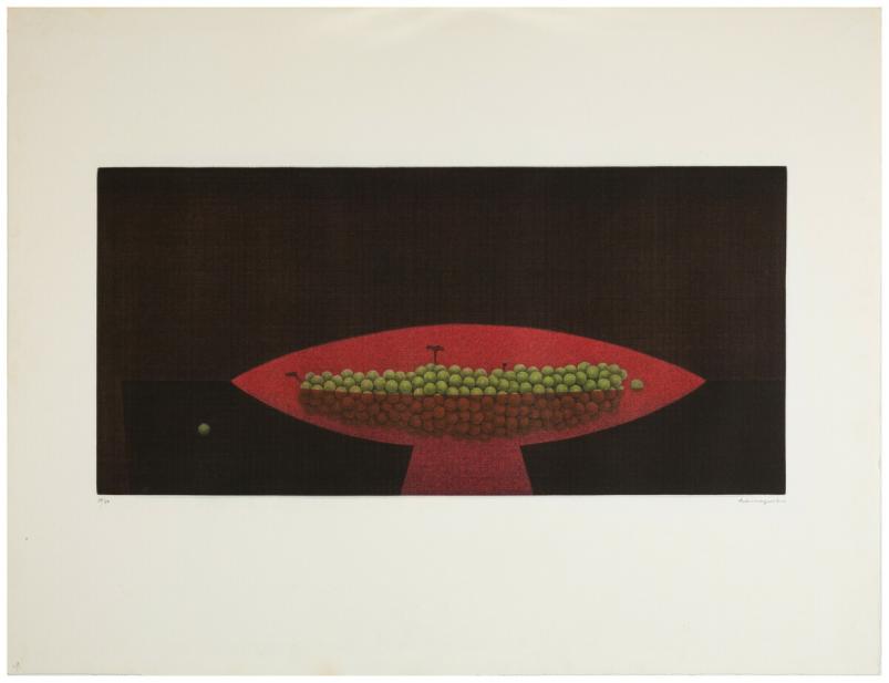Yozo Hamaguchi (Japanese, 1909-2000), Compotier Rouge [Red Fruit Bowl], 1969