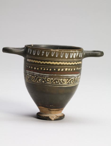 Unknown (Greek; South Italian, Gnathian), Drinking cup (skyphos), 4th-3rd century BCE