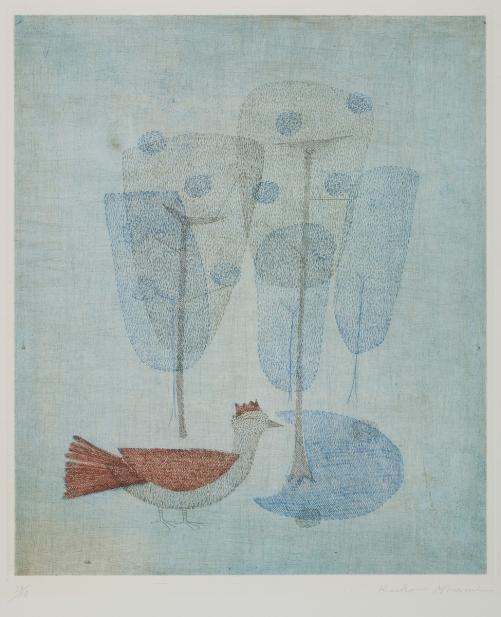 Keiko Minami (Japanese, active France, 1922-2004), L'Oiseau Couronne [The Crowned Bird], ca. 1954-1958