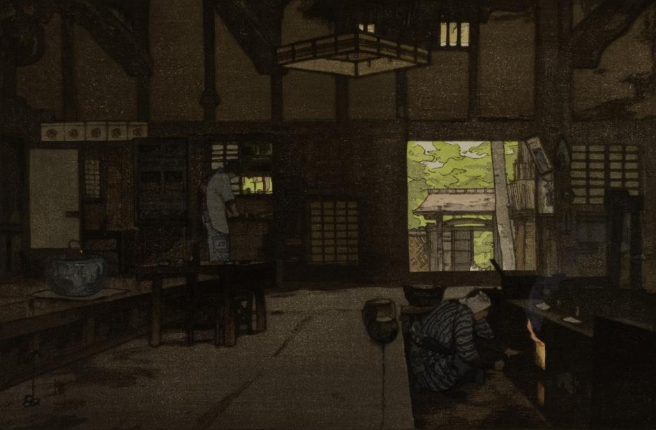 Yoshida Hiroshi (Japanese, 1876-1950), Nōka (Farm House), 1946