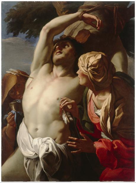 Daniel Seiter (Austrian, 1649-1705), Saint Sebastian Tended by Saint Irene, ca. 1680