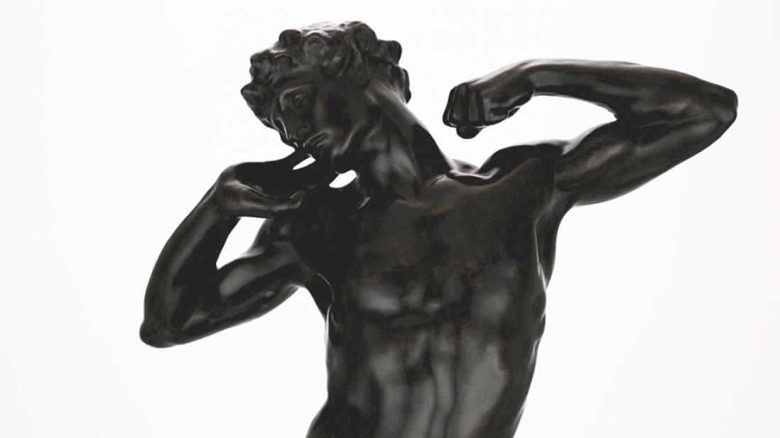 Frederic Leighton, 1st Baron Leighton of Stretton (British, 1830-1896), The Sluggard (detail), 1882 modeled; 1890 cast