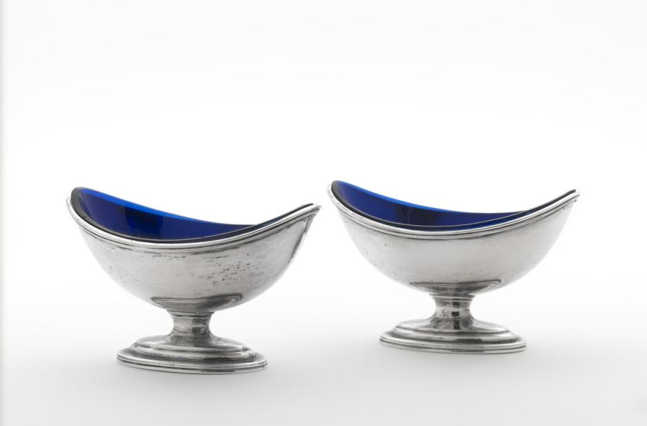Charles Aldridge (British; English), Salt cellars, 1793