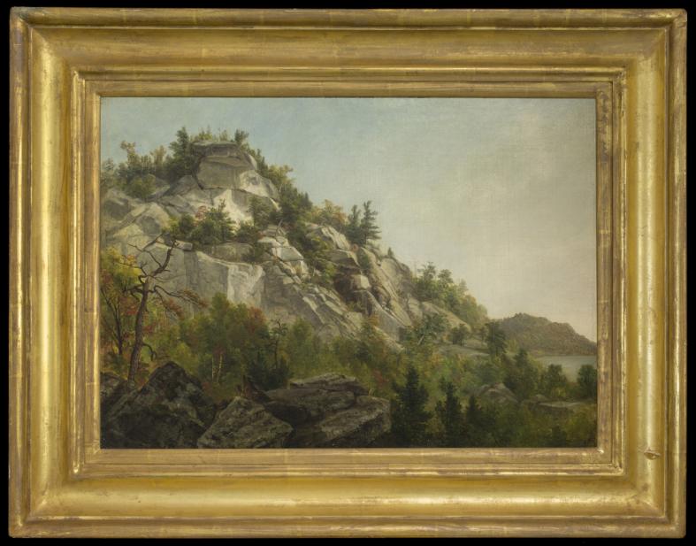 Asher Brown Durand (American, 1796-1886), Promontory with Autumn Foliage, 1854