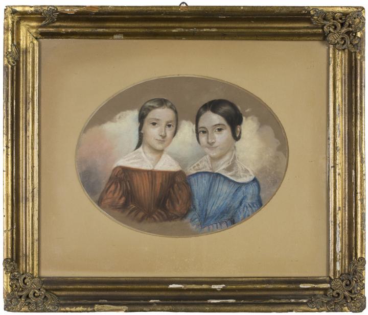 Unknown (German), Bertha and Clara Levin, ca. 1850