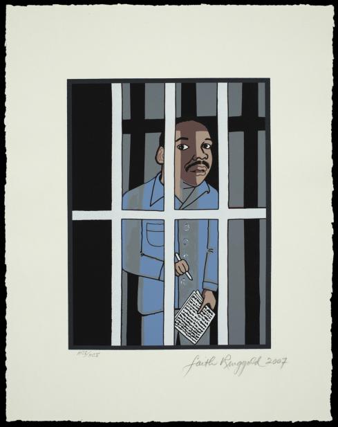 Faith Ringgold (American, b. 1930), Martin Luther King, Jr. Letter from Birmingham City Jail, 2007