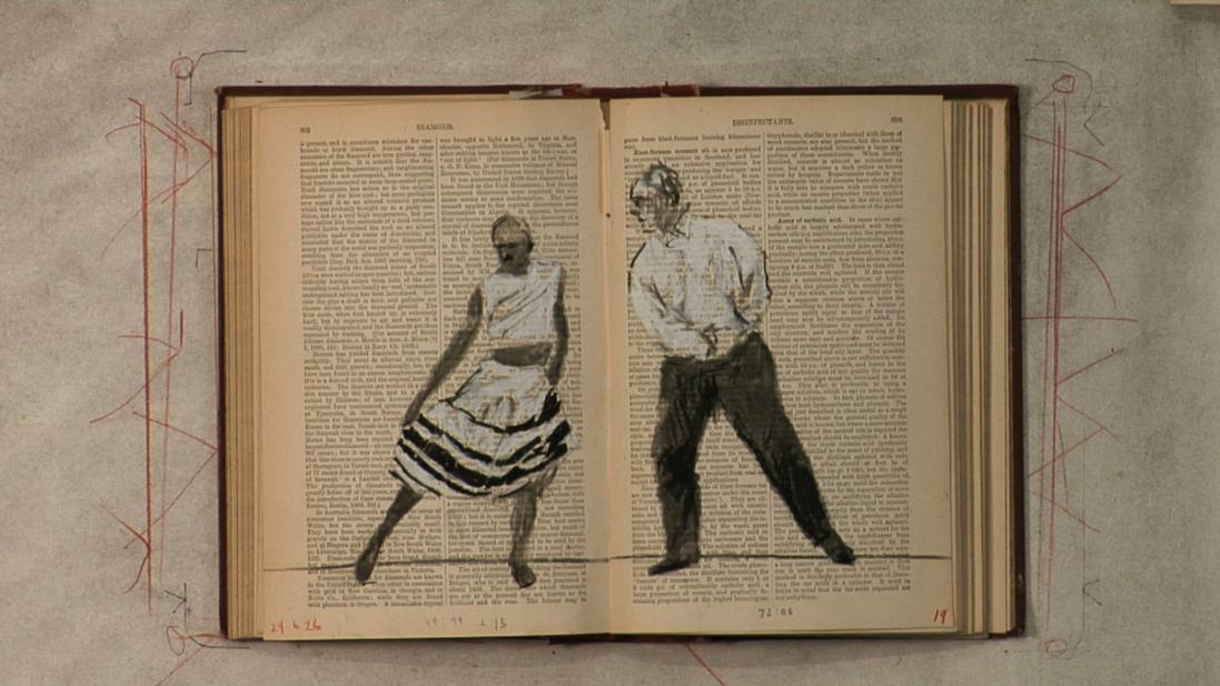 William Kentridge (South African, b. 1955), Tango for Page Turning (detail), 2012-2013