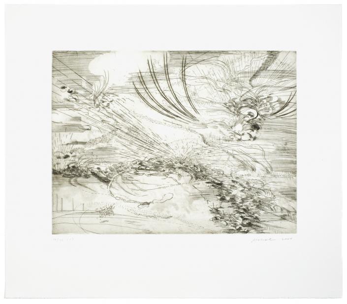 Julie Mehretu (American, Ethiopian, b. 1970), Landscape Allegories (1 of 7), 2004
