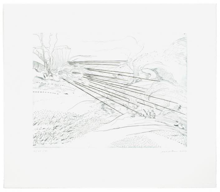 Julie Mehretu (American, Ethiopian, b. 1970), Landscape Allegories (3 of 7), 2004