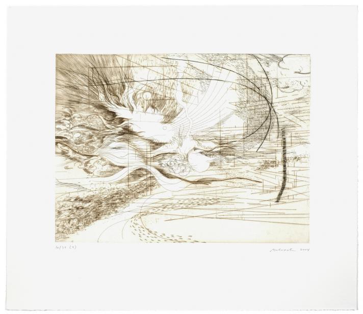 Julie Mehretu (American, Ethiopian, b. 1970), Landscape Allegories (7 of 7), 2004