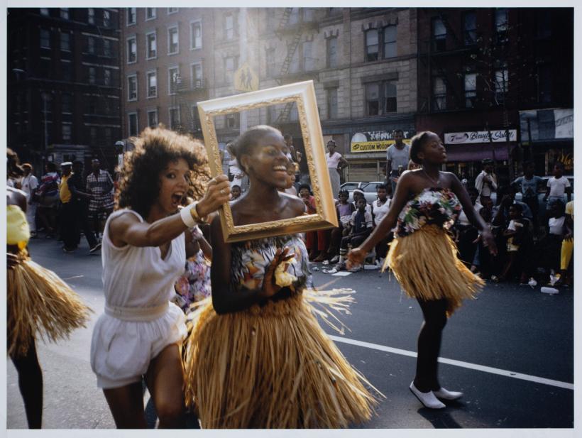 Lorraine O'Grady (American, b. 1934), Art Is...(Dancer in Grass Skirt), 1983 image capture / 2009 print