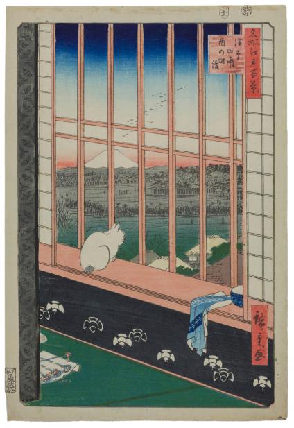 Utagawa Hiroshige I (Japanese, 1797-1858), Asakusa tanbo Torinomachi mode {Asakusa Ricefield and Torinomachi Festival); No. 101 from One Hundred Famous Views of Edo, 1857