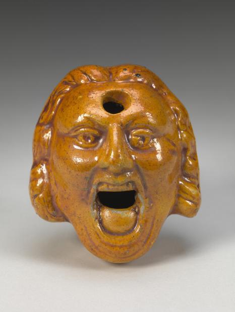 Inkwell depicting Sir Robert Walpole, early 19th century