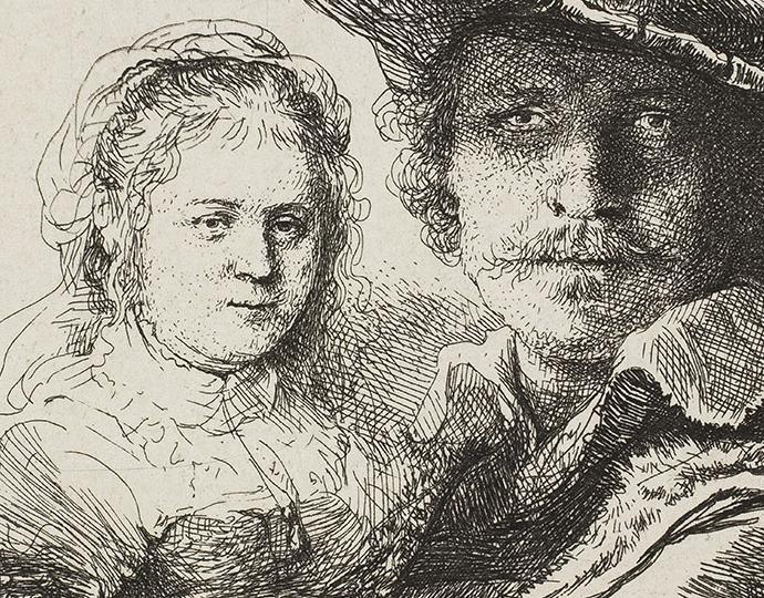 Rembrandt van Rijn, Self-Portrait with Saskia