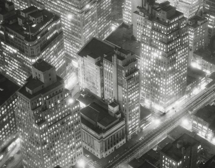 Berenice Abbott, Retrospective: Night View, New York