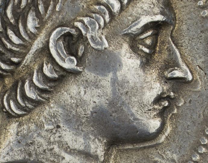 Greek, Tetradrachm of Antiochus II, Theos, recto