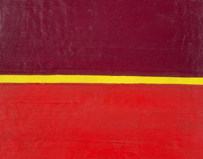 Al Held (American, 1928-2005), Red Untitled, 1962