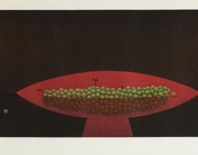 Yozo Hamaguchi (Japanese, 1909-2000), Compotier Rouge [Red Fruit Bowl], 1969