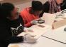 Students examine early coinage and manuscripts