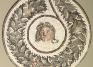 Roman, Floor mosaic with a head encircled by a garland