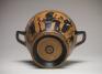 Theseus Painter, Skyphos with Herakles, Athena, and Hermes