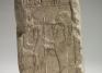 Egyptian, Stela fragment with Ptah and a cobra goddess