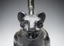 Moche, Stirrup-spouted vessel in form of feline