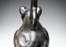 Moche, Stirrup-spouted vessel in form of feline