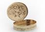 English, Snuffbox with scene from the Battle of Marston Moor with case
