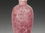 Chinese, Snuff bottle of peachbloom monochrome